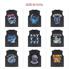 10 Styles Lilo & Stitch Cartoon Pattern Anime Vest T-shirt