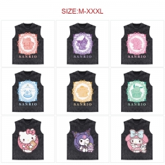 12 Styles Sanrio Cartoon Pattern Anime Vest T-shirt