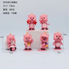 6PCS/SET 7.8cm Loopy Cartoon Anime PVC Figure