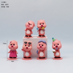 6PCS/SET 7.5cm Loopy Cartoon Anime PVC Figure