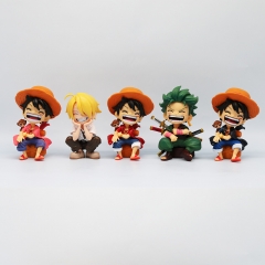 5 Styles GK One Piece Monkey D Luffy Sanji Cartoon Anime PVC Figure