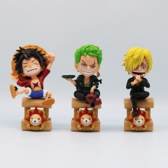 3 Styles GK One Piece Monkey D Luffy Sanji Cartoon Anime PVC Figure