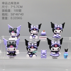 6PCS/SET Sanrio My Melody Kuromi Cartoon Anime PVC Figure