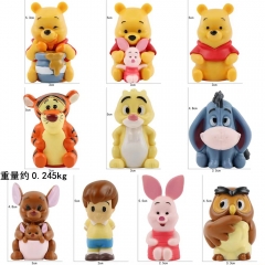 10PCS/SET Winnie the Pooh Cartoon Anime PVC Figure