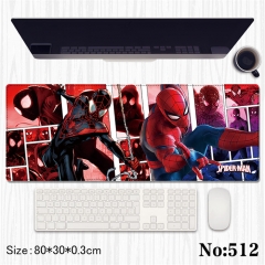 80*30*0.3CM 2 Styles Spider Man Cartoon Anime Mouse Pad