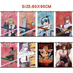 60x90cm 8 Styles Chainsaw Man Anime Wallscrolls