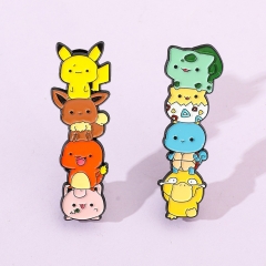 2 Styles Pokemon Cartoon Anime Alloy Pin Brooch