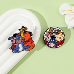 2 Styles Winnie the Pooh Cartoon Anime Alloy Pin Brooch