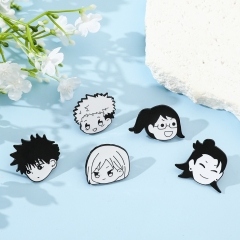 5 Styles Jujutsu Kaisen Cartoon Anime Alloy Pin Brooch