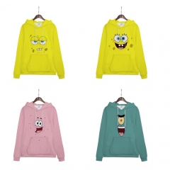 7 Styles SpongeBob SquarePants Cartoon Anime Hooded Hoodie