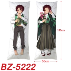 50x150CM (Two Side) Demon Slayer: Kimetsu no Yaiba Sexy Girl Pattern Cartoon Character Bolster Body Anime Pillow