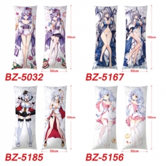 50x150CM (Two Side) 6 Styles Azur Lane Sexy Girl Pattern Cartoon Character Bolster Body Anime Pillow