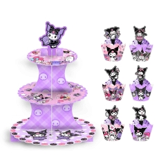 Sanrio Kuromi Cartoon For Birthday Party Anime Cake Stand