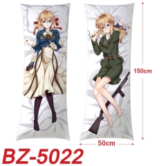 50x150CM (Two Side) Violet Evergarden Sexy Girl Pattern Cartoon Character Bolster Body Anime Pillow