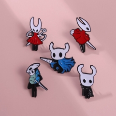 5 Styles The Hollow Knight Cartoon Pin Anime Alloy Brooch