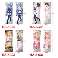 50x150CM (Two Side) 24 Styles Sexy Girl Pattern Cartoon Character Bolster Body Anime Pillow