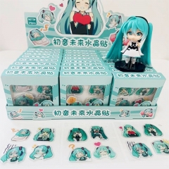 10 Styles Hatsune Miku Cute Cartoon Anime DIY Stickers