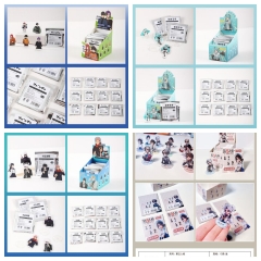 4 Styles 12PCS/SET 4.5cm Blue Lock Jujutsu Kaisen Hatsune Miku Cartoon Anime Acrylic Standing Plate