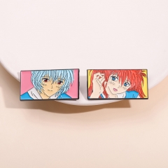 2 Styles EVA/Neon Genesis Evangelion Cartoon Pin Anime Alloy Brooch