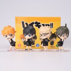 4PCS/SET 5.5cm Haikyuu CartoonAnime PVC Figure Set