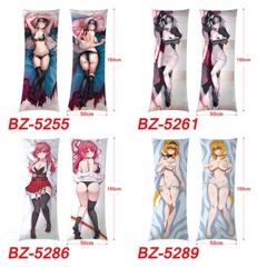 50x150CM (Two Side) 24 Styles Sexy Girl Pattern Cartoon Character Bolster Body Anime Pillow