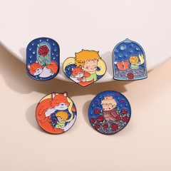 5 Styles Fairy Tales Cartoon Pin Anime Alloy Brooch