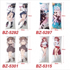 50x150CM (Two Side) 16 Styles Sexy Girl Pattern Cartoon Character Bolster Body Anime Pillow