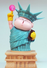 20cm Dragon Ball Z Majin Buu Statue of Liberty Cartoon Anime PVC Figures