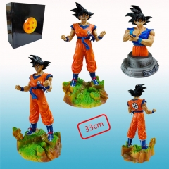 33CM GK Dragon Ball Z Son Goku Cartoon PVC Anime Figure Toy