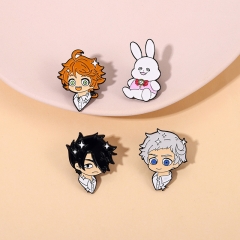 3 Styles Cute People Cartoon Pin Anime Alloy Brooch