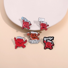 5 Styles Cute Animal Cartoon Pin Anime Alloy Brooch