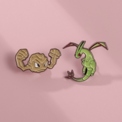 2 Styles Cute AnimalCartoon Pin Anime Alloy Brooch