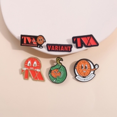 6 Styles Cute Cartoon Pin Anime Alloy Brooch