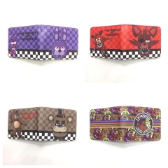 4 Styles Five Nights at Freddy's Short Folding Purse PU Anime Wallet