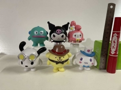 6PCS/SET 6-8CM My Melody Cartoon Anime PVC Figure