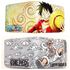 2 Styles One Piece Short Folding Purse PU Anime Wallet