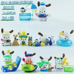 9PCS/SET 7-10cm Sanrio Pochacco Cartoon Anime PVC Figure