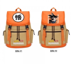 2 Styles Dragon Ball Z Son Goku Cartoon Pattern Anime Backpack Bag