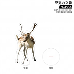 3 Sizes Deer Acrylic Cartoon Anime Standing Plates