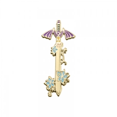 Sword Cartoon Pin Anime Alloy Brooch