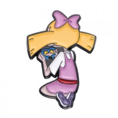 Cute GirlCartoon Pin Anime Alloy Brooch