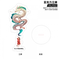 2 Styles 3 Sizes Spirited Away Acrylic Cartoon Anime Standing Plates