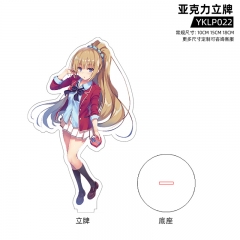 2 Styles 3 Sizes Classroom of the Elite Acrylic Cartoon Anime Standing Plates