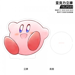 3 Sizes Kirby Acrylic Cartoon Anime Standing Plates