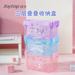 3 Layers Sanrio Anime Storage Box Container Jewelry Case Gift Box ﻿