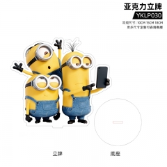 2 Styles 3 Sizes Despicable Me Acrylic Cartoon Anime Standing Plates