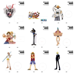 11 Styles 3 Sizes One Piece Acrylic Cartoon Anime Standing Plates