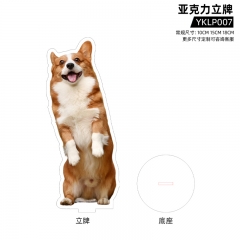 3 Sizes Dog Acrylic Cartoon Anime Standing Plates