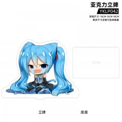 3 Styles 3 Sizes Hatsune Miku Acrylic Cartoon Anime Standing Plates