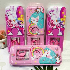 5 Styles Sanrio My Melody Cinnamoroll Kuromi Cartoon Surprise Blind Box Anime Pencil Eraser Stationery Set